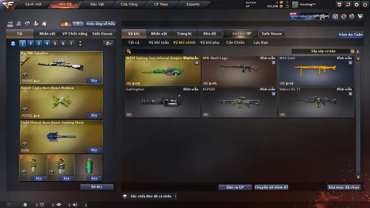 shop acc cf uy tin gia re